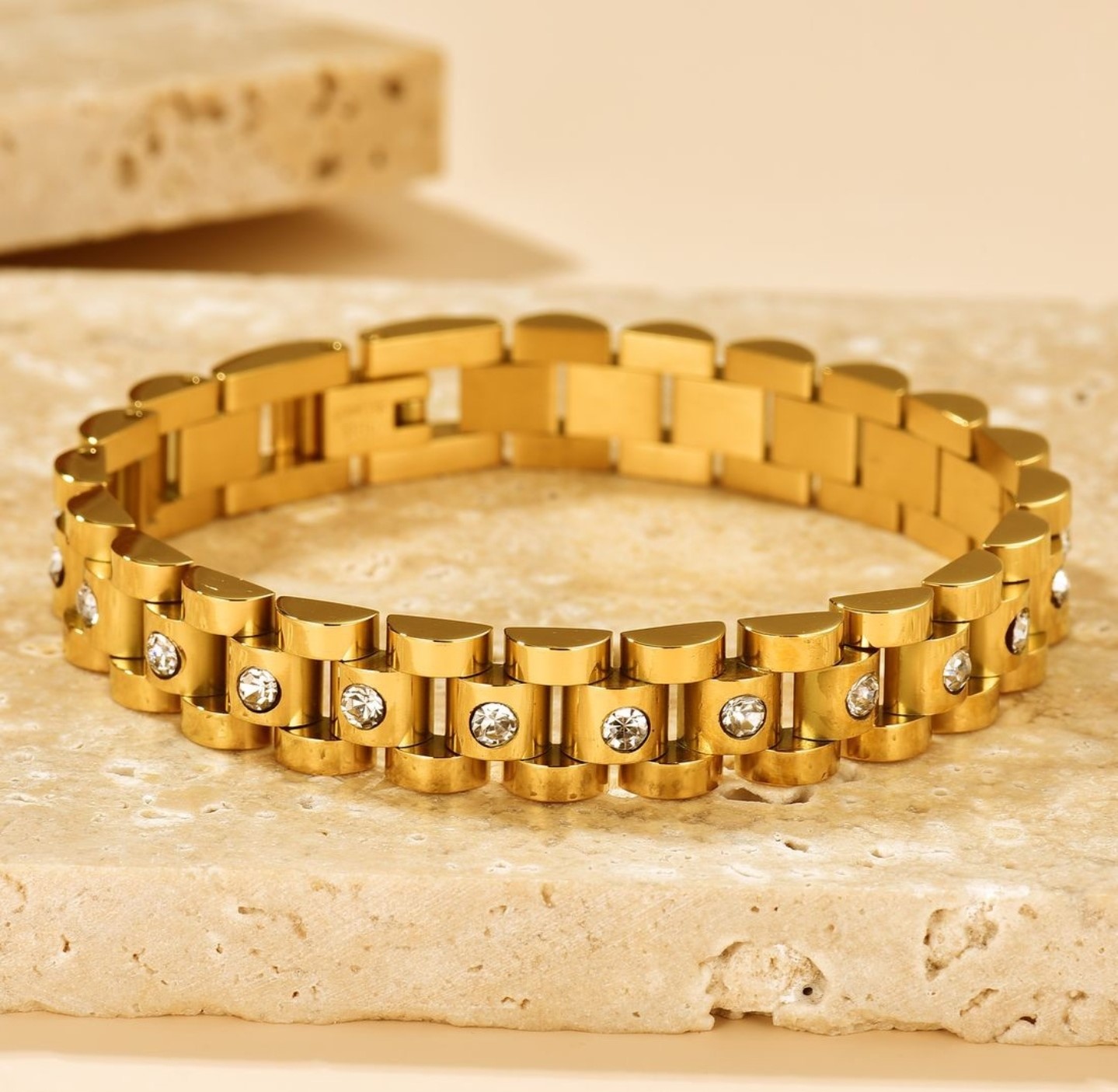 Rolex Watch Styled Bracelet